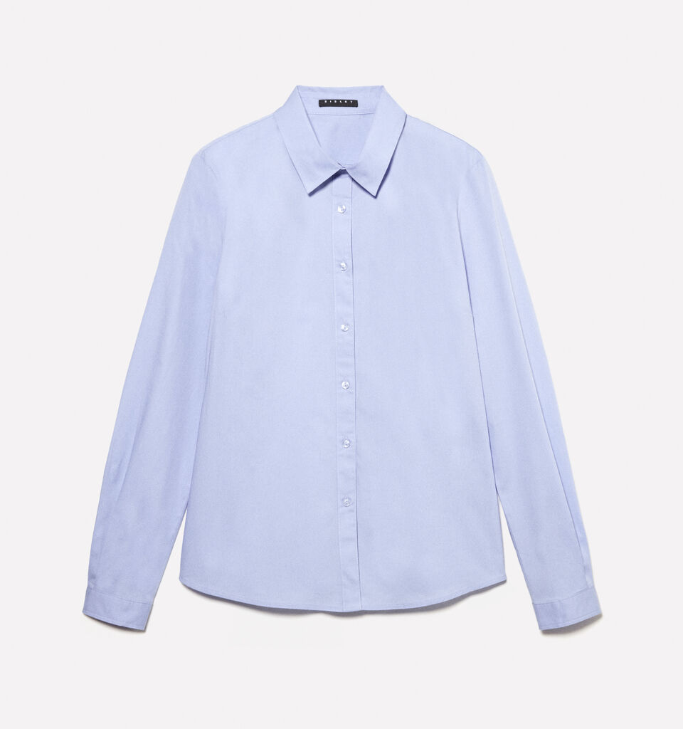 Light blue slim fit shirt - null - Light Blue | Sisley image number 6